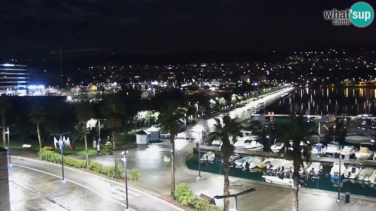 Webcam Koper – Panorama of the marina and promenade from the Grand Hotel Koper