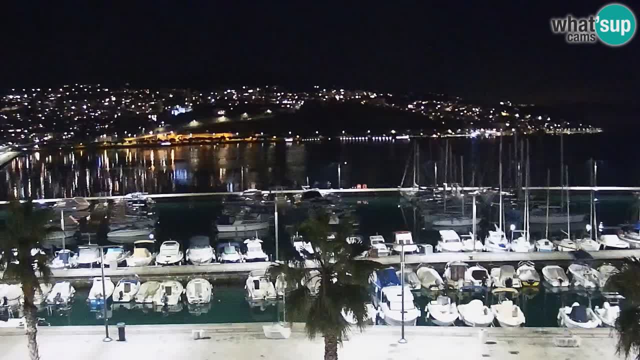 Camera en vivo Koper – puerto deportivo y paseo marítimo desde el Hotel Grand Koper