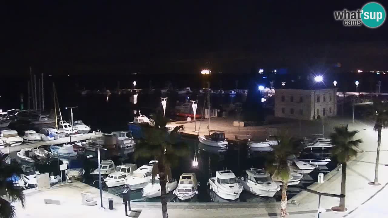 Spletna kamera Koper – Panorama na marino in promenado s Hotela Grand Koper