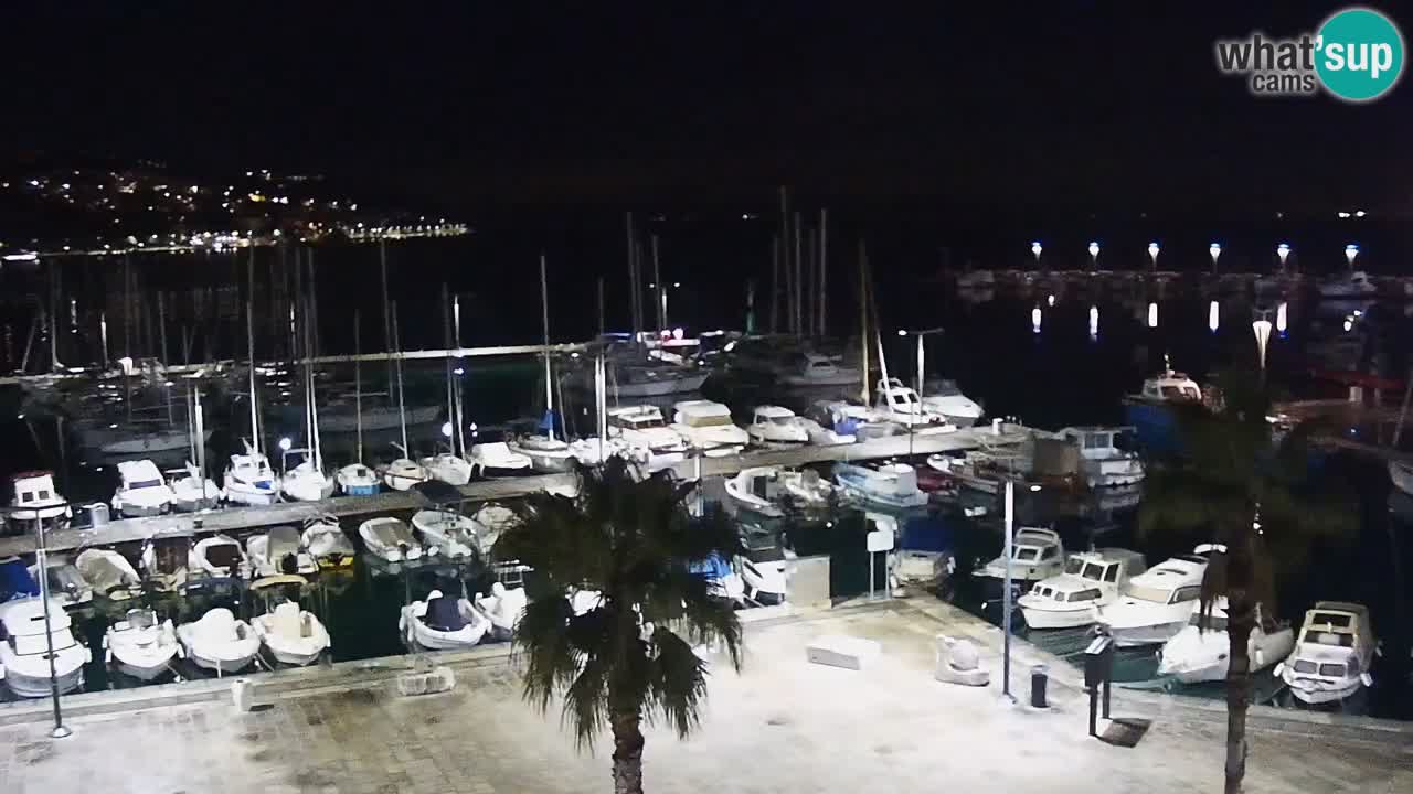 Spletna kamera Koper – Panorama na marino in promenado s Hotela Grand Koper