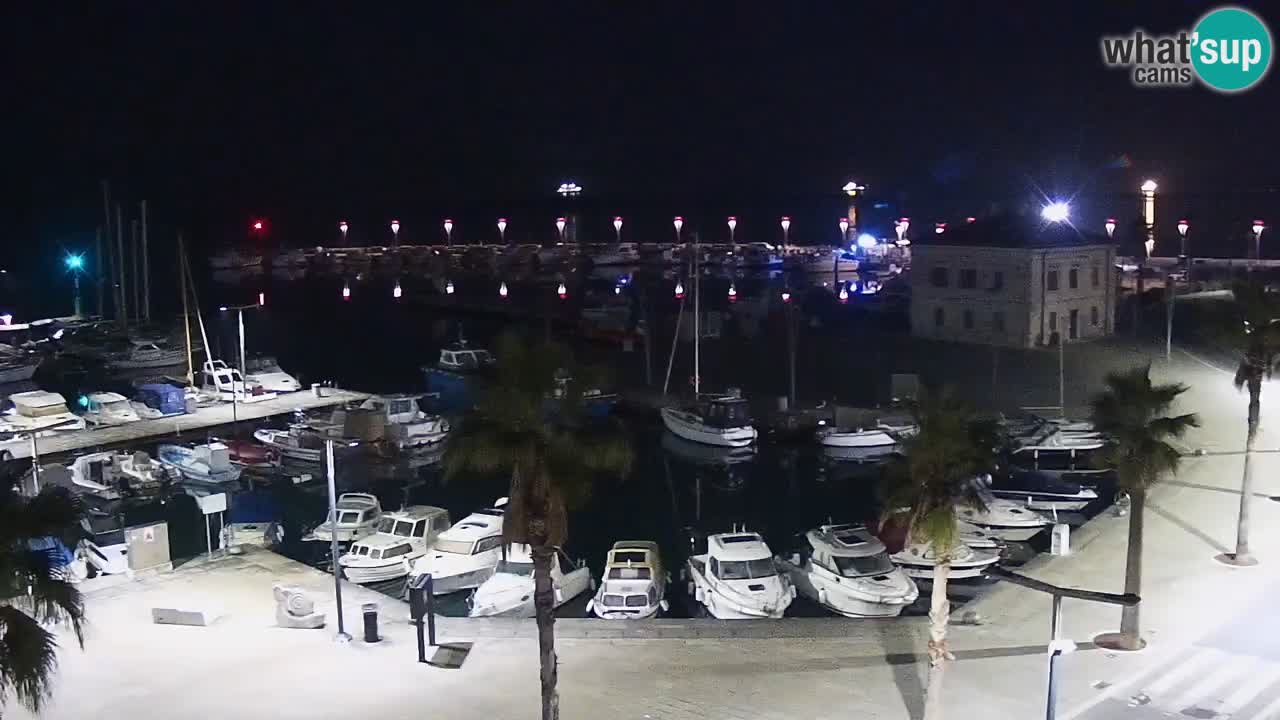 Spletna kamera Koper – Panorama na marino in promenado s Hotela Grand Koper