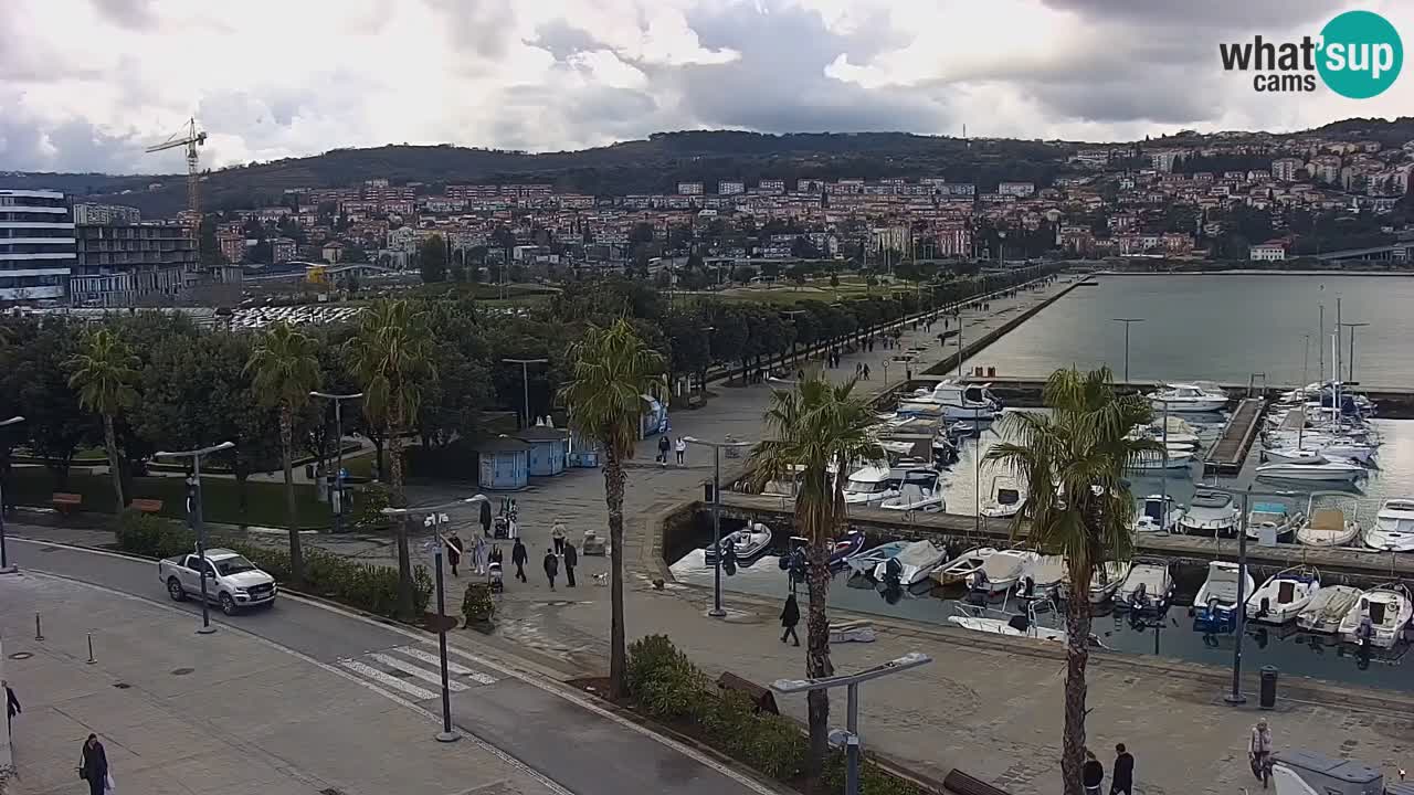 Webcam Capodistria – marina e lungo mare dall’Hotel Grand Koper