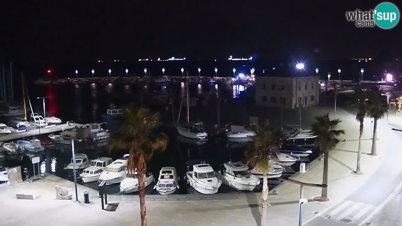 Webcam Capodistria – marina e lungo mare dall’Hotel Grand Koper