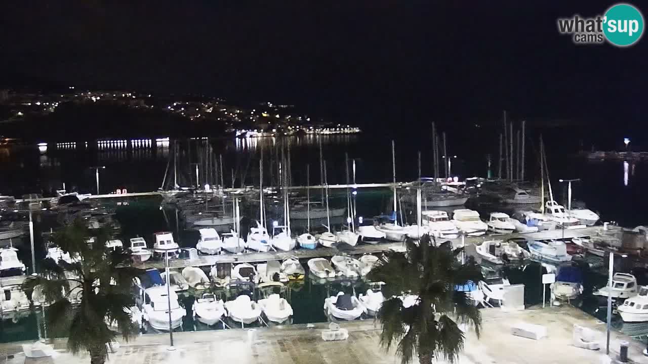 Spletna kamera Koper – Panorama na marino in promenado s Hotela Grand Koper