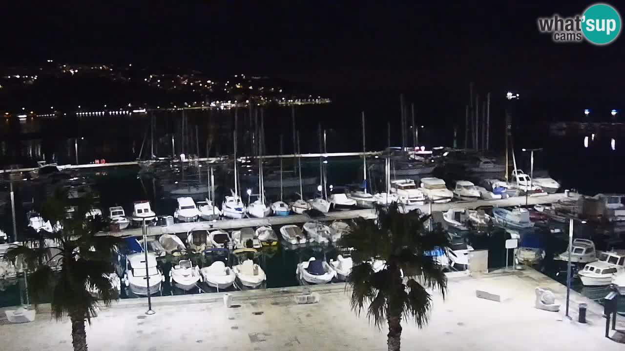 Webcam Koper – Panorama of the marina and promenade from the Grand Hotel Koper