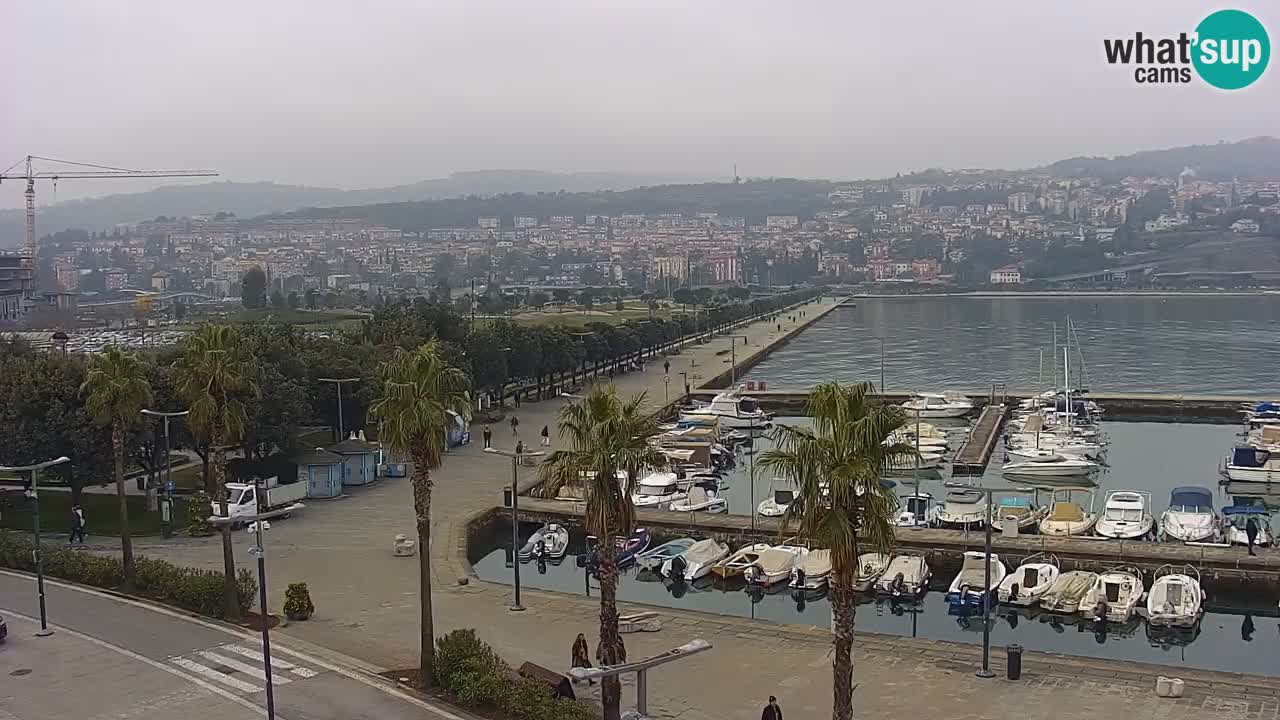 Il porto di Koper – Capodistria live webcam – porto crociere e mercantile – Slovenia
