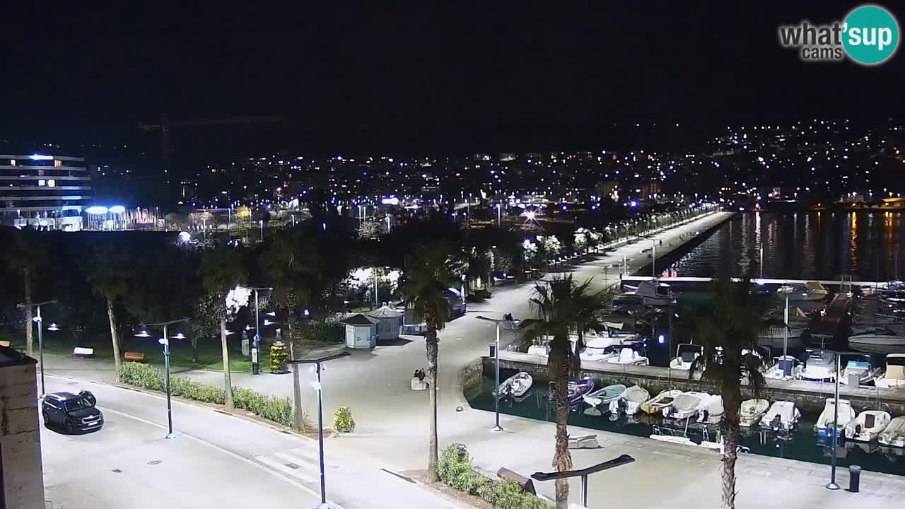 Webcam Koper – Panorama of the marina and promenade from the Grand Hotel Koper