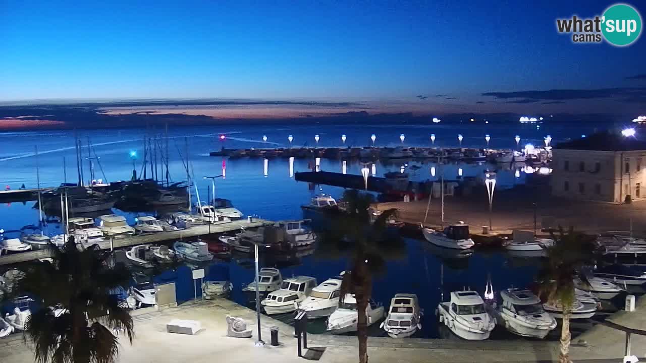 Webcam Capodistria – marina e lungo mare dall’Hotel Grand Koper
