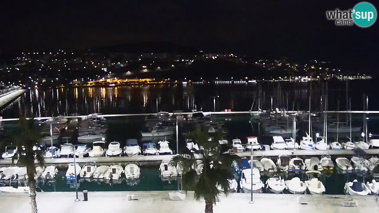 Camera en vivo Koper – puerto deportivo y paseo marítimo desde el Hotel Grand Koper