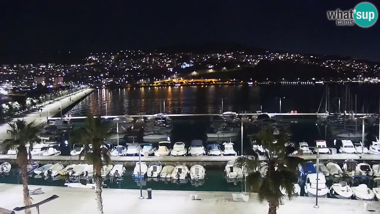 Camera en vivo Koper – puerto deportivo y paseo marítimo desde el Hotel Grand Koper