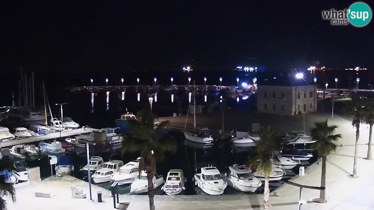 Web kamera Koper – marina i promenada – hotel Grand Koper