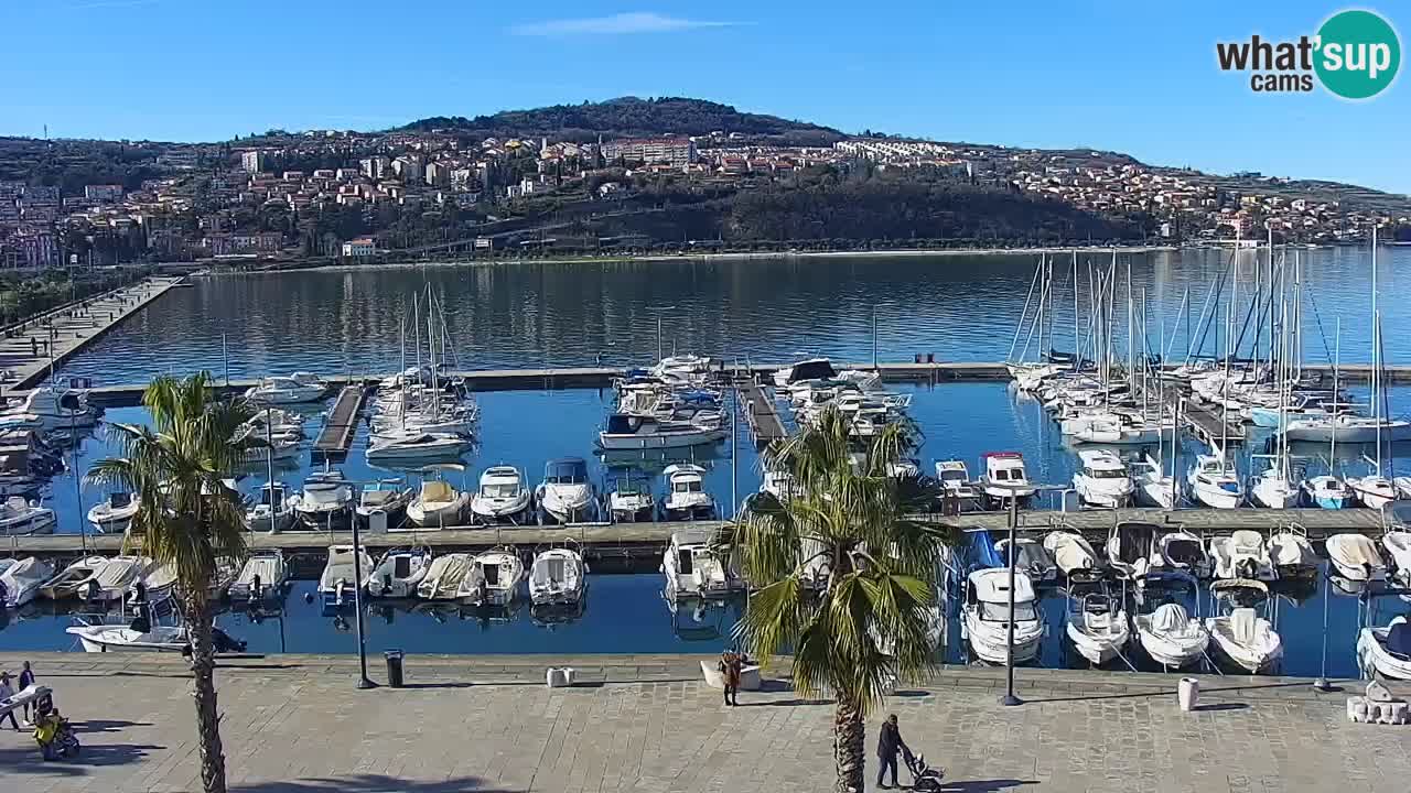 Webcam Capodistria – marina e lungo mare dall’Hotel Grand Koper