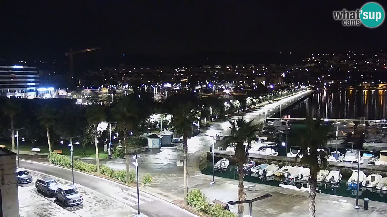 Camera en vivo Koper – puerto deportivo y paseo marítimo desde el Hotel Grand Koper