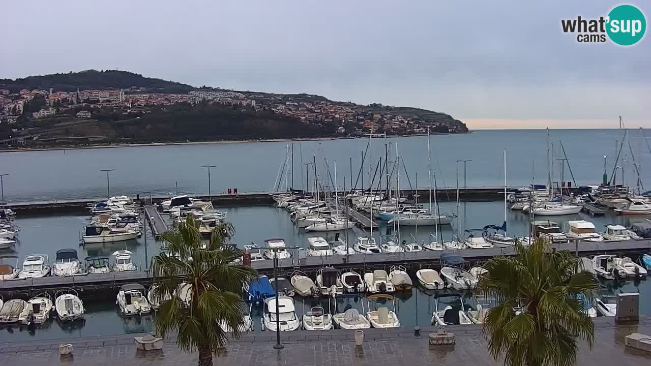 Webcam Capodistria – marina e lungo mare dall’Hotel Grand Koper