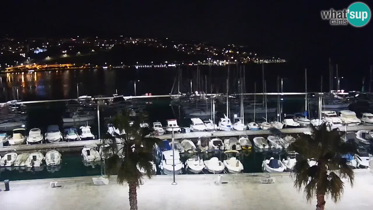 Spletna kamera Koper – Panorama na marino in promenado s Hotela Grand Koper