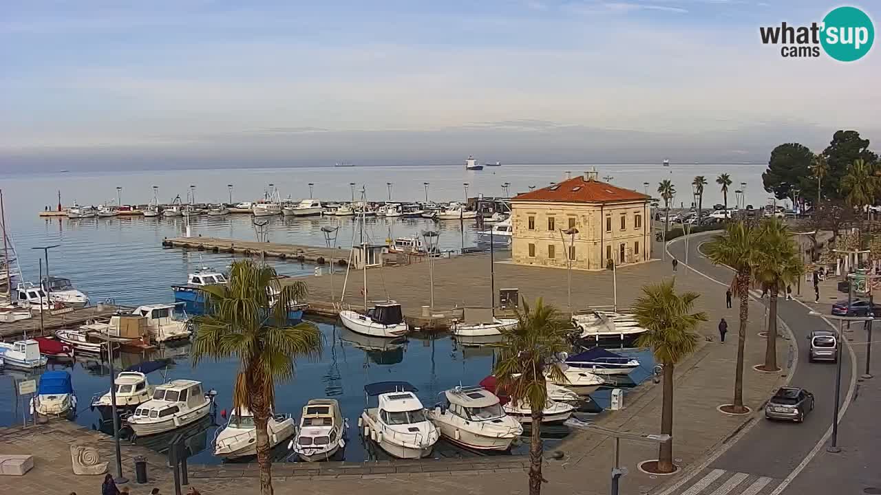 Webcam Capodistria – marina e lungo mare dall’Hotel Grand Koper