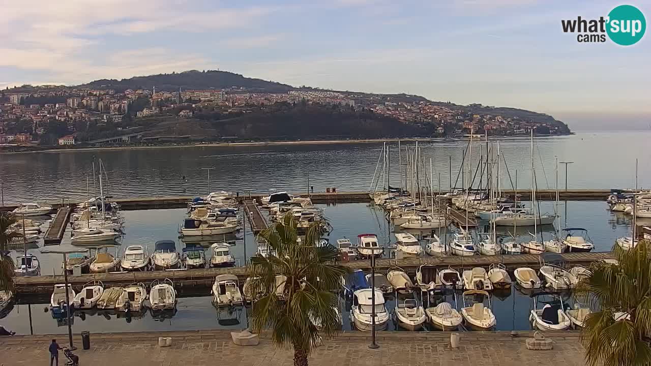 Webcam Capodistria – marina e lungo mare dall’Hotel Grand Koper