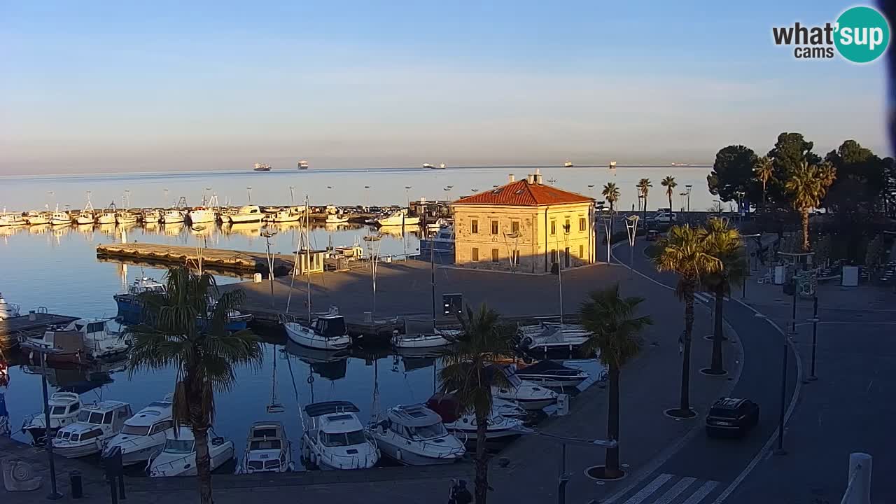 Webcam Capodistria – marina e lungo mare dall’Hotel Grand Koper