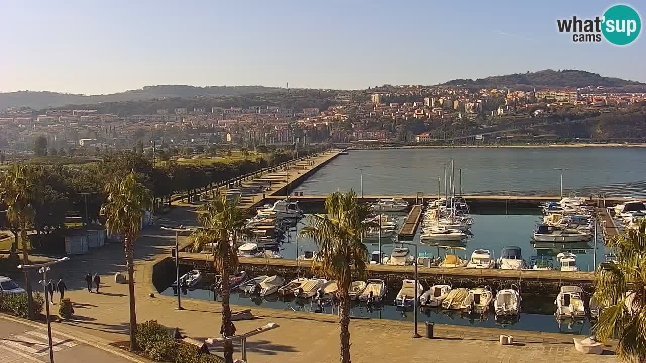 Web kamera Koper – marina i promenada – hotel Grand Koper
