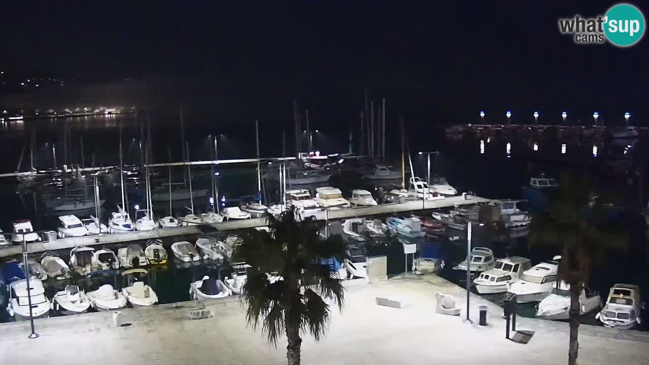 Webcam Capodistria – marina e lungo mare dall’Hotel Grand Koper