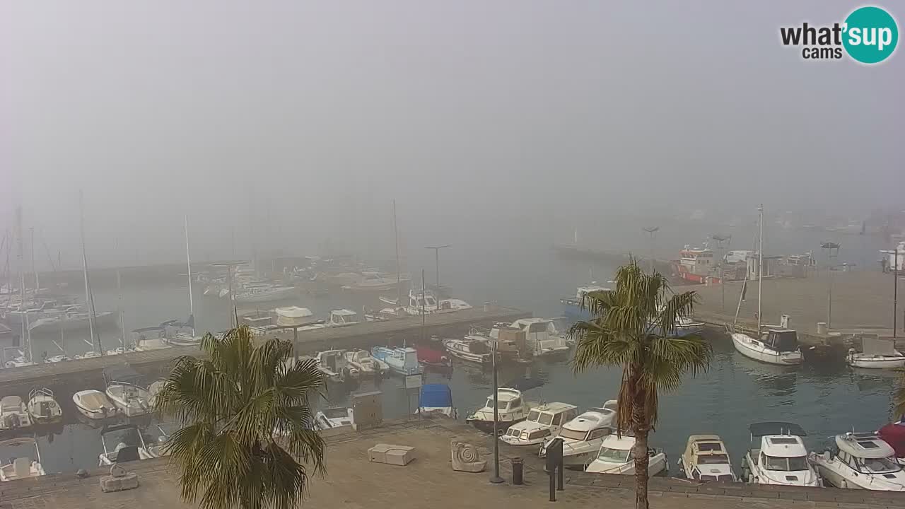 Webcam Capodistria – marina e lungo mare dall’Hotel Grand Koper