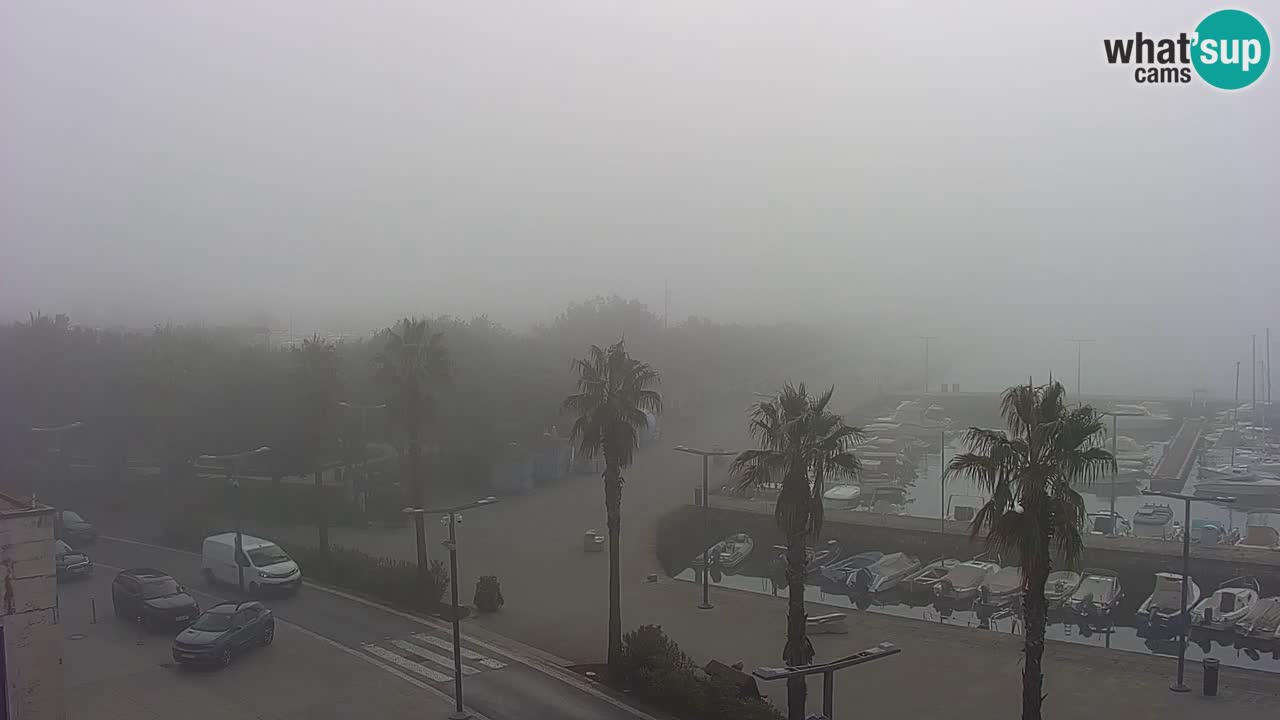 Webcam Koper – Panorama de la marina et de la promenade depuis le Grand Hotel Koper