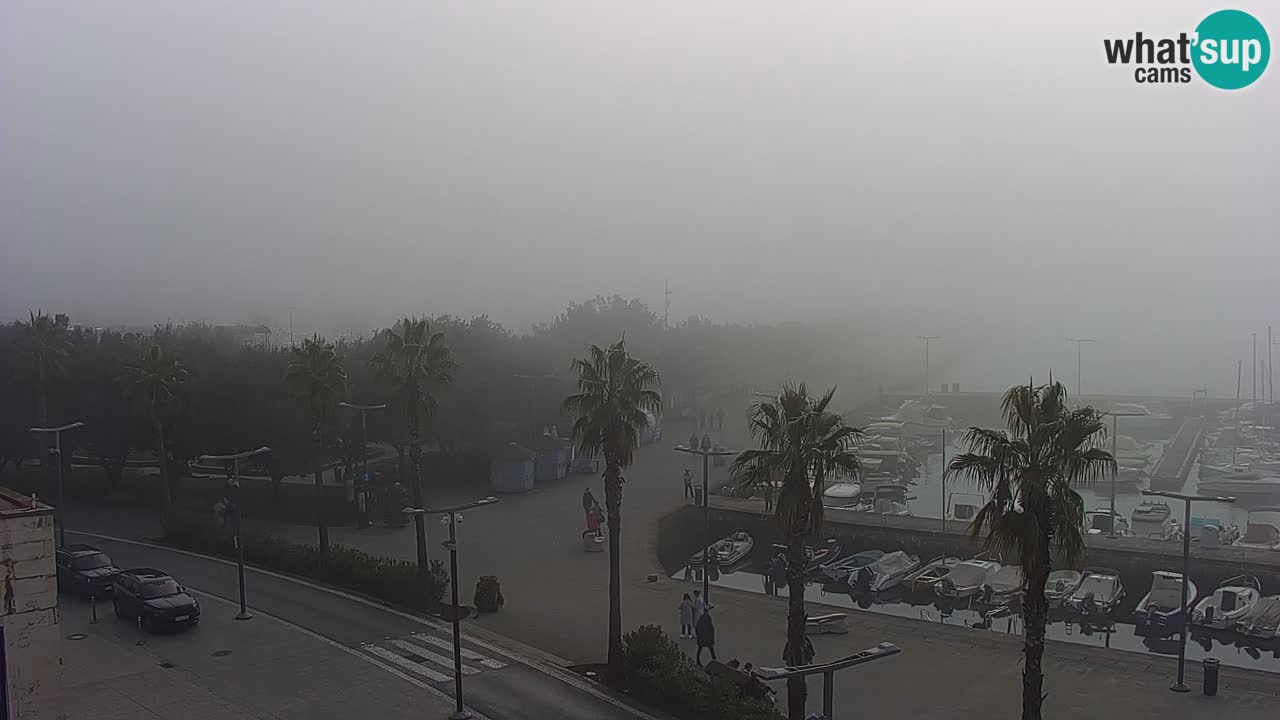 Camera en vivo Koper – puerto deportivo y paseo marítimo desde el Hotel Grand Koper