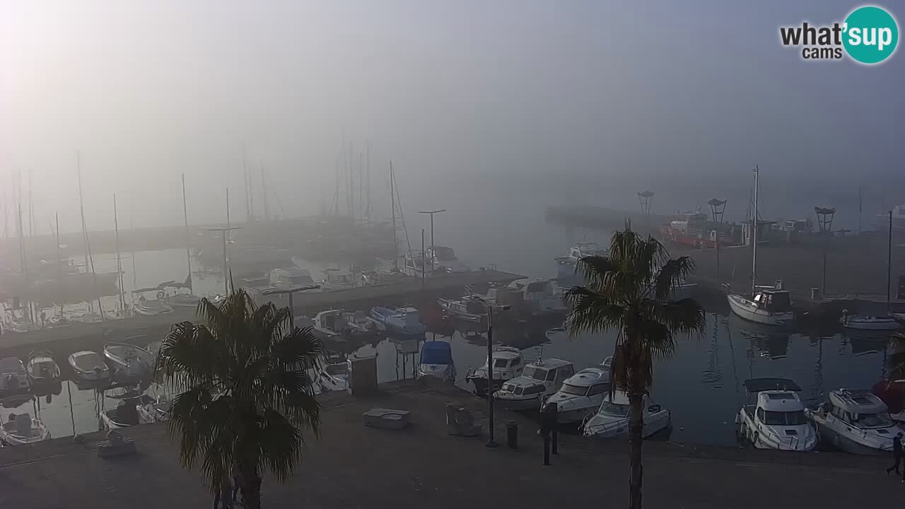 Camera en vivo Koper – puerto deportivo y paseo marítimo desde el Hotel Grand Koper