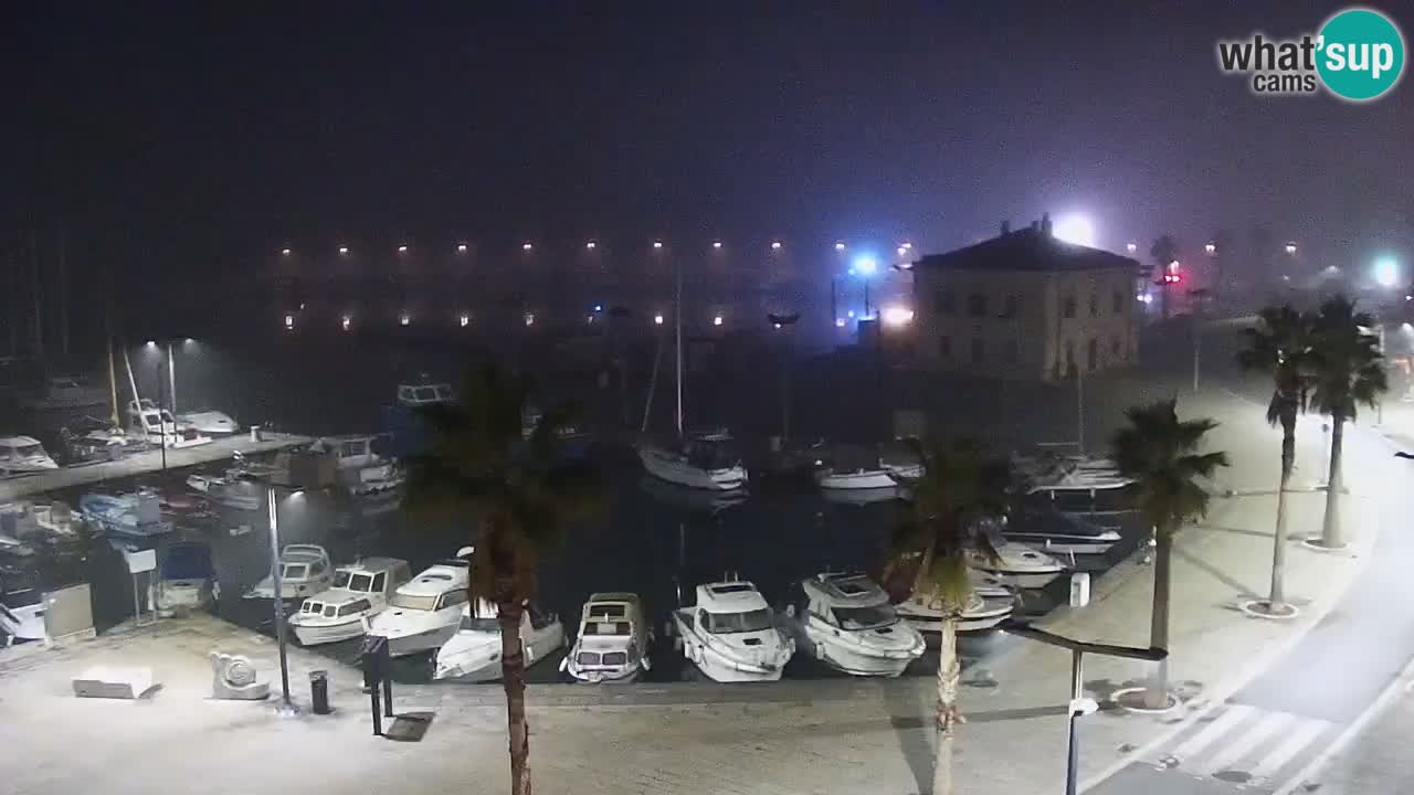 Webcam Capodistria – marina e lungo mare dall’Hotel Grand Koper