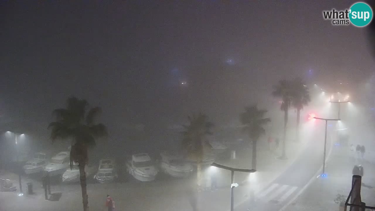 Webcam Koper – Panorama de la marina et de la promenade depuis le Grand Hotel Koper