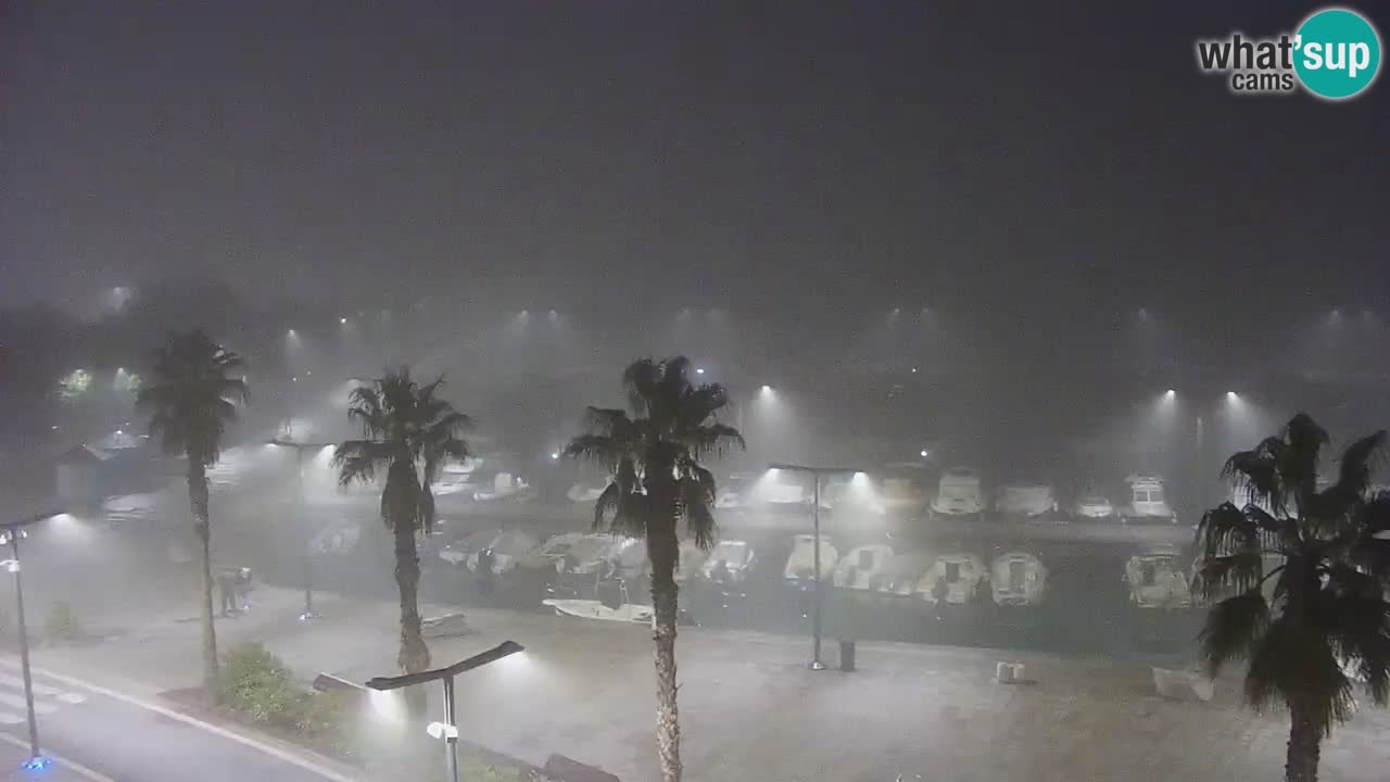 Webcam Koper – Panorama de la marina et de la promenade depuis le Grand Hotel Koper