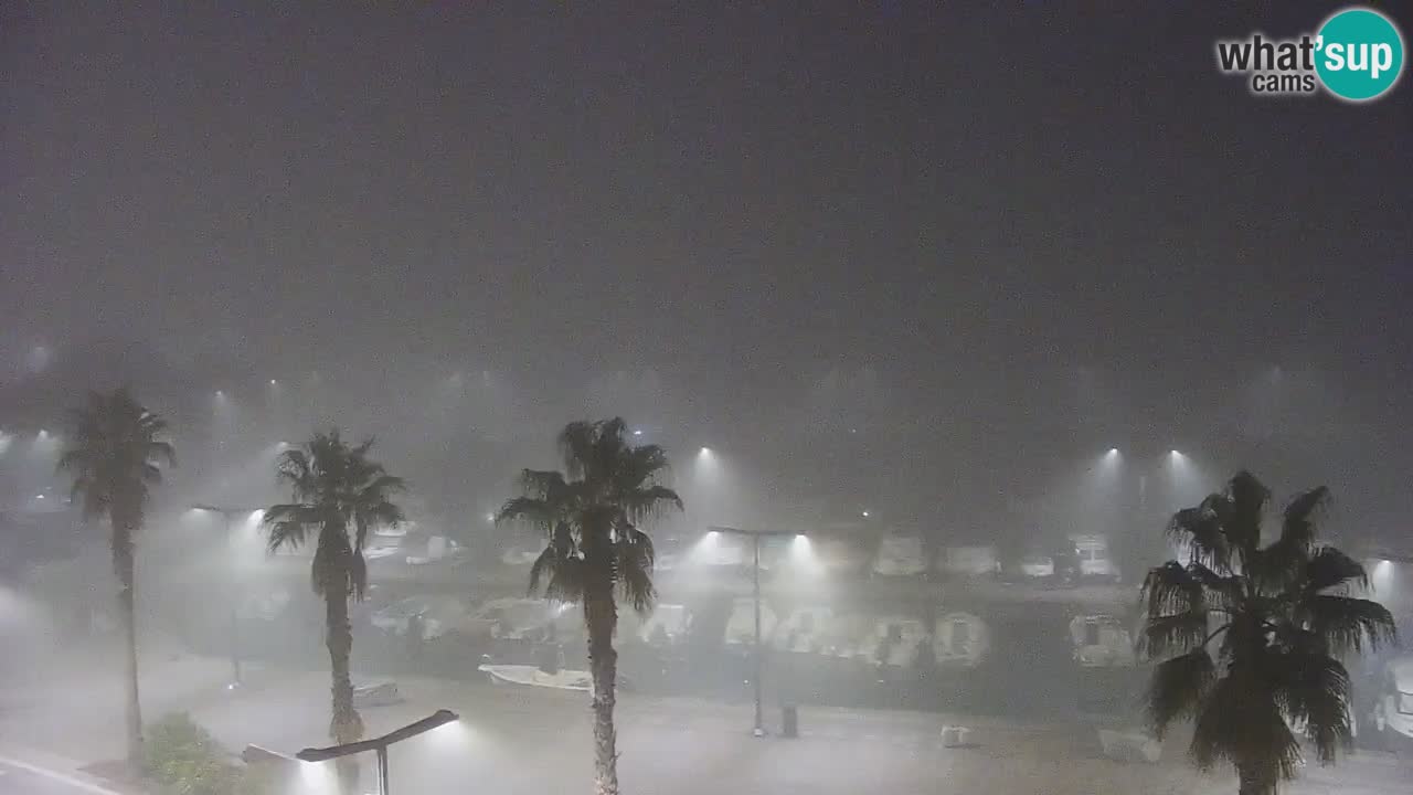 Webcam Koper – Panorama of the marina and promenade from the Grand Hotel Koper