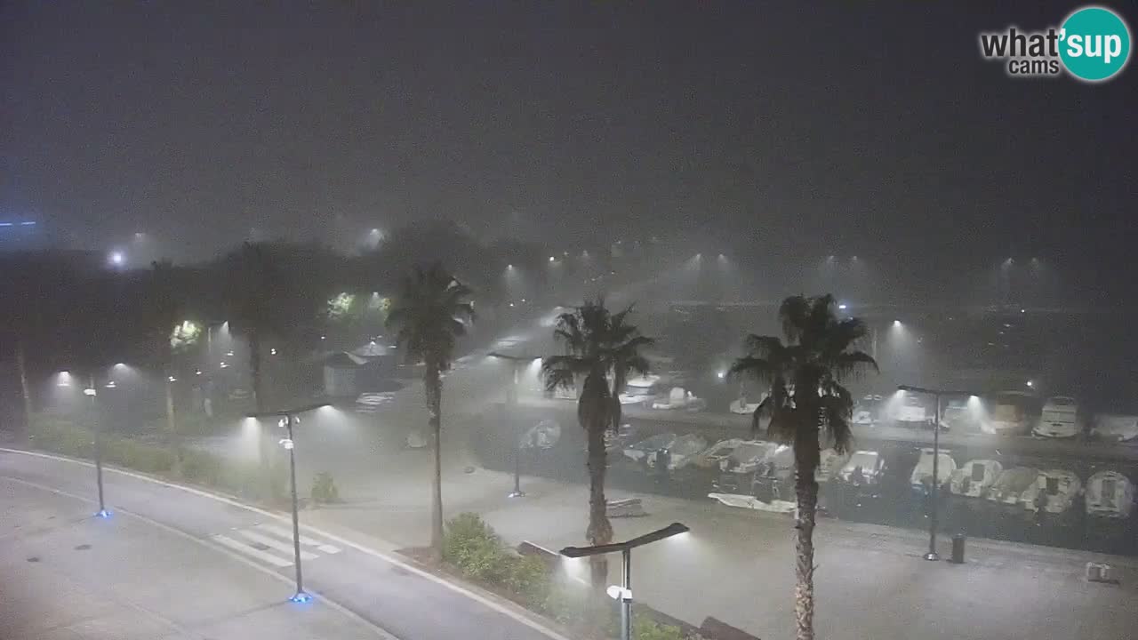 Camera en vivo Koper – puerto deportivo y paseo marítimo desde el Hotel Grand Koper