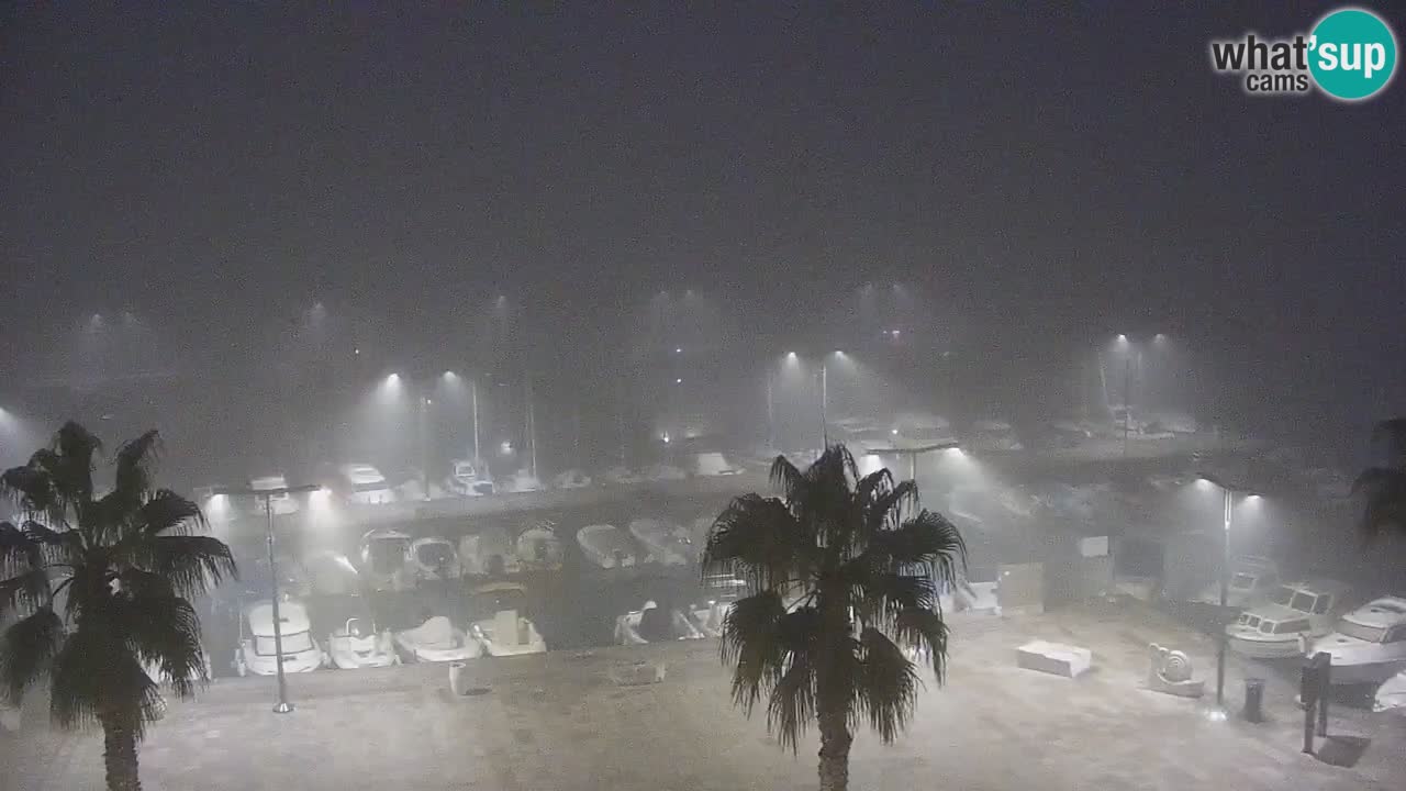 Camera en vivo Koper – puerto deportivo y paseo marítimo desde el Hotel Grand Koper