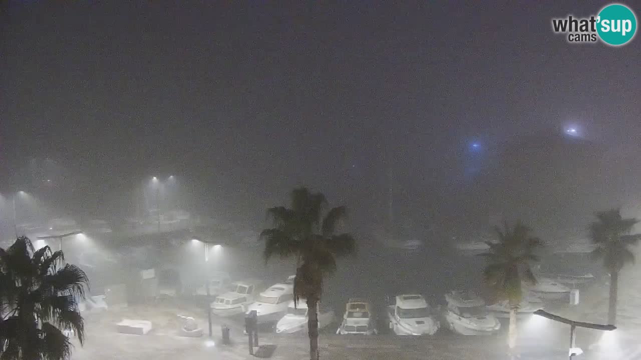 Camera en vivo Koper – puerto deportivo y paseo marítimo desde el Hotel Grand Koper