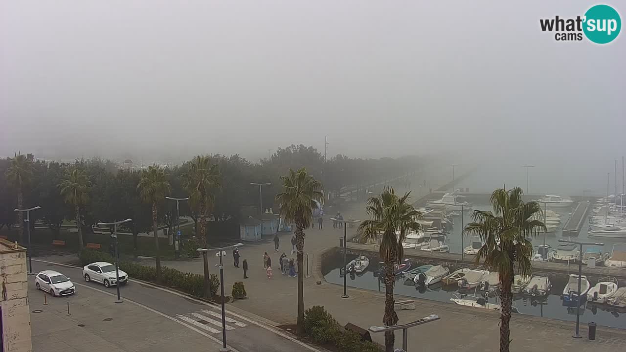 Camera en vivo Koper – puerto deportivo y paseo marítimo desde el Hotel Grand Koper