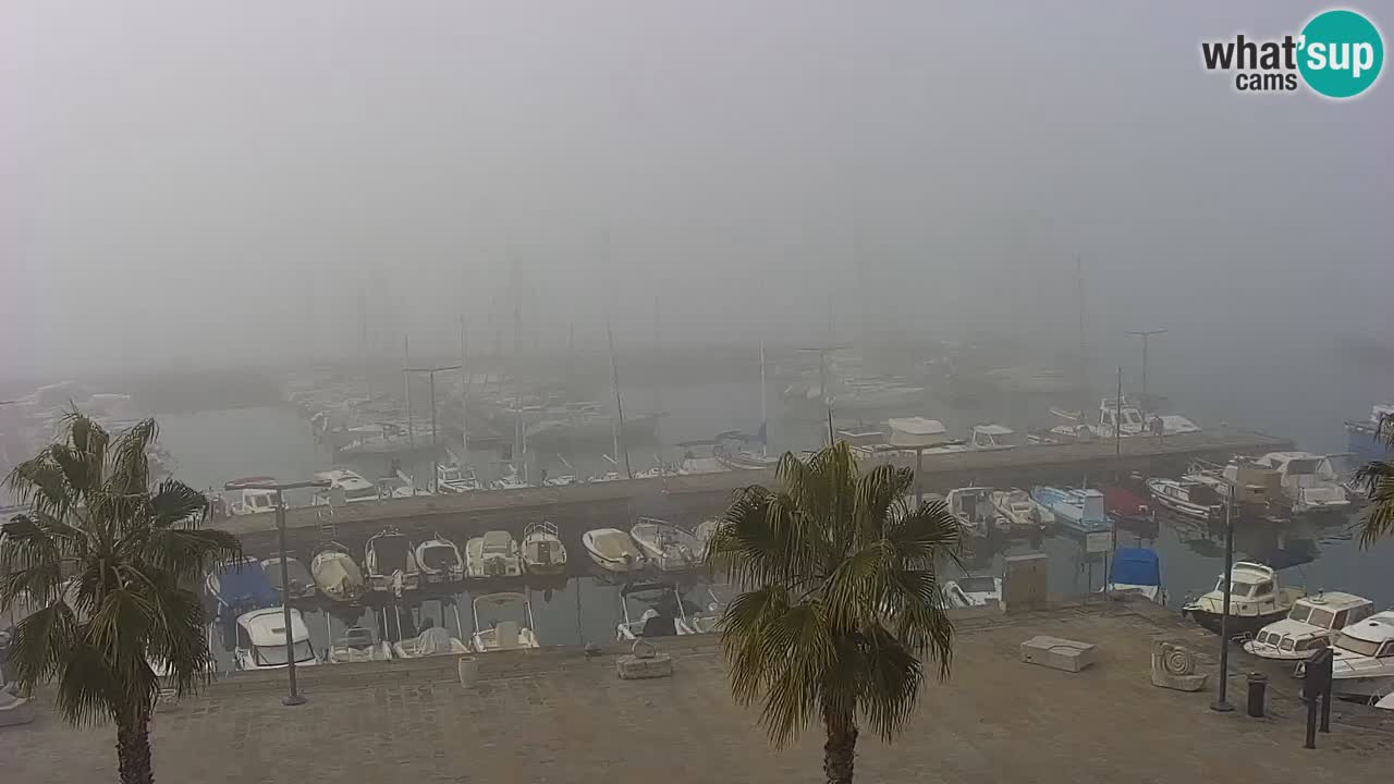 Webcam Capodistria – marina e lungo mare dall’Hotel Grand Koper