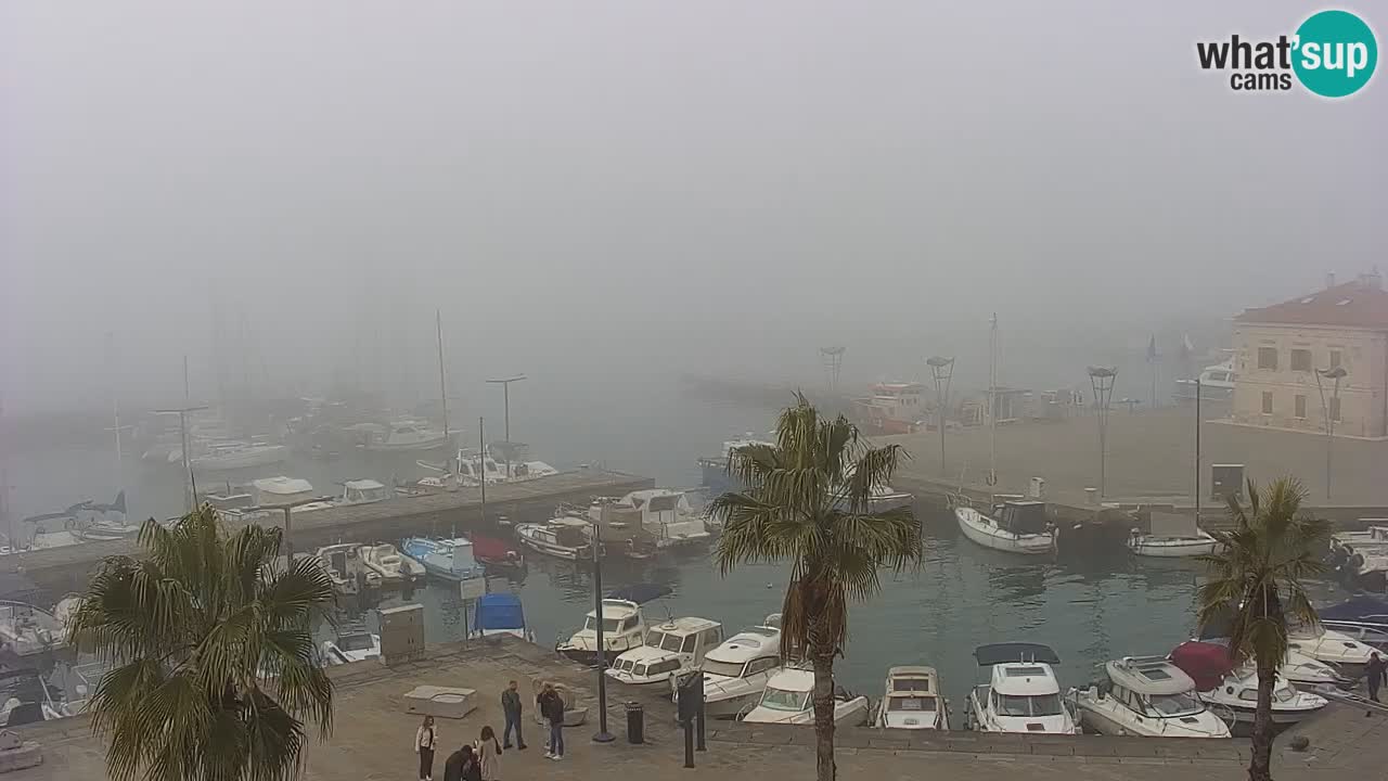 Camera en vivo Koper – puerto deportivo y paseo marítimo desde el Hotel Grand Koper