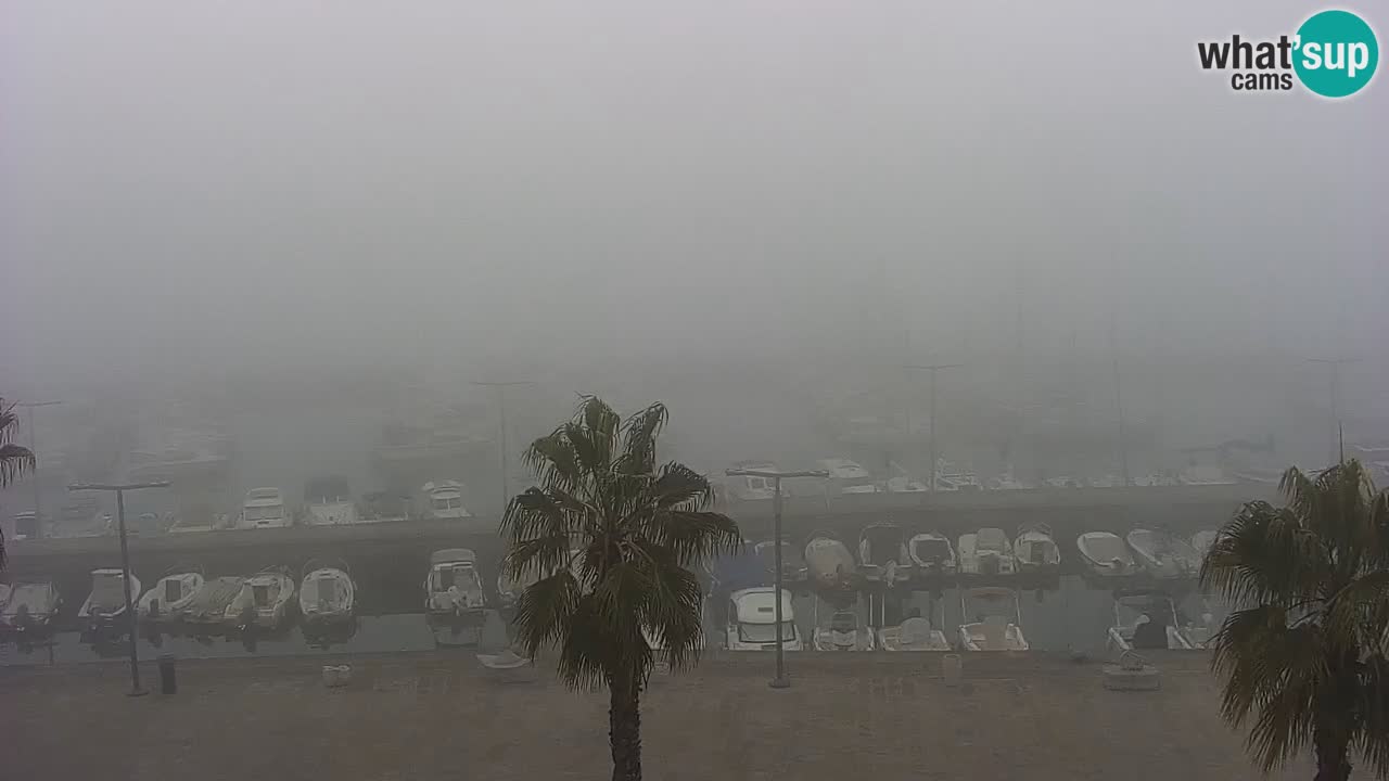 Webcam Koper – Panorama de la marina et de la promenade depuis le Grand Hotel Koper