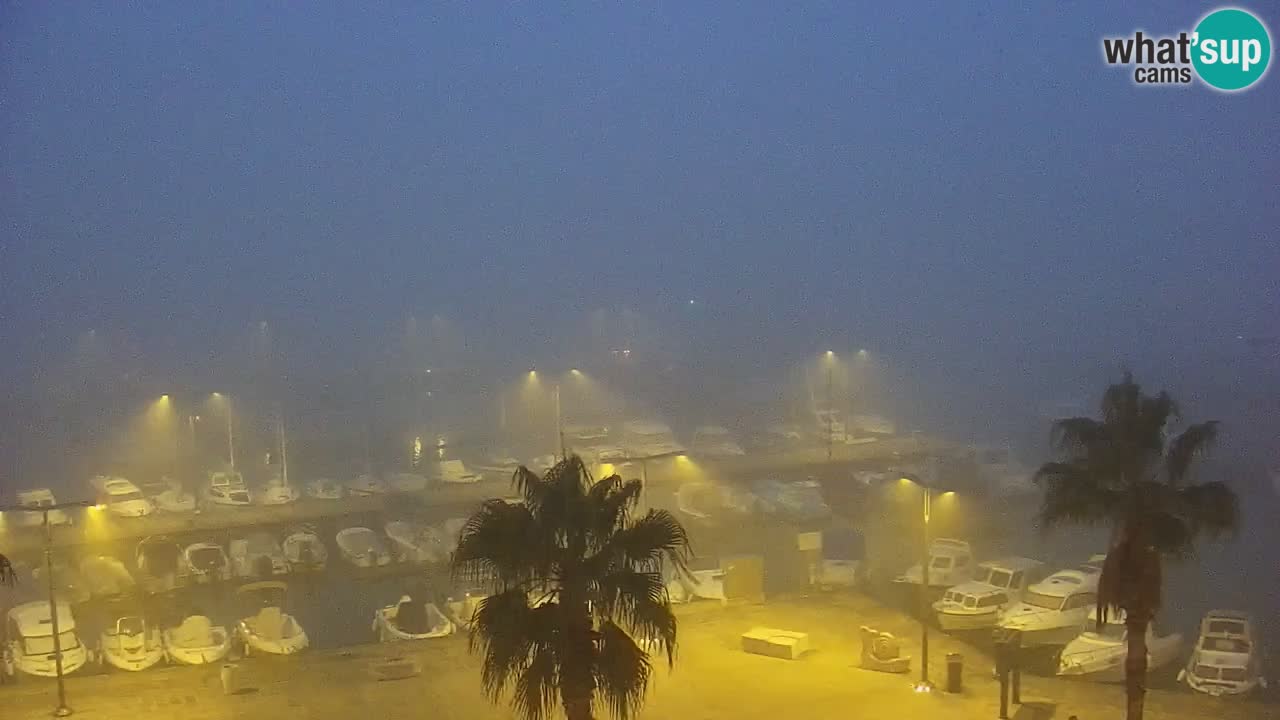 Camera en vivo Koper – puerto deportivo y paseo marítimo desde el Hotel Grand Koper