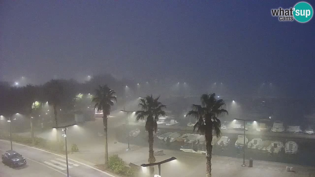 Webcam Koper – Panorama de la marina et de la promenade depuis le Grand Hotel Koper