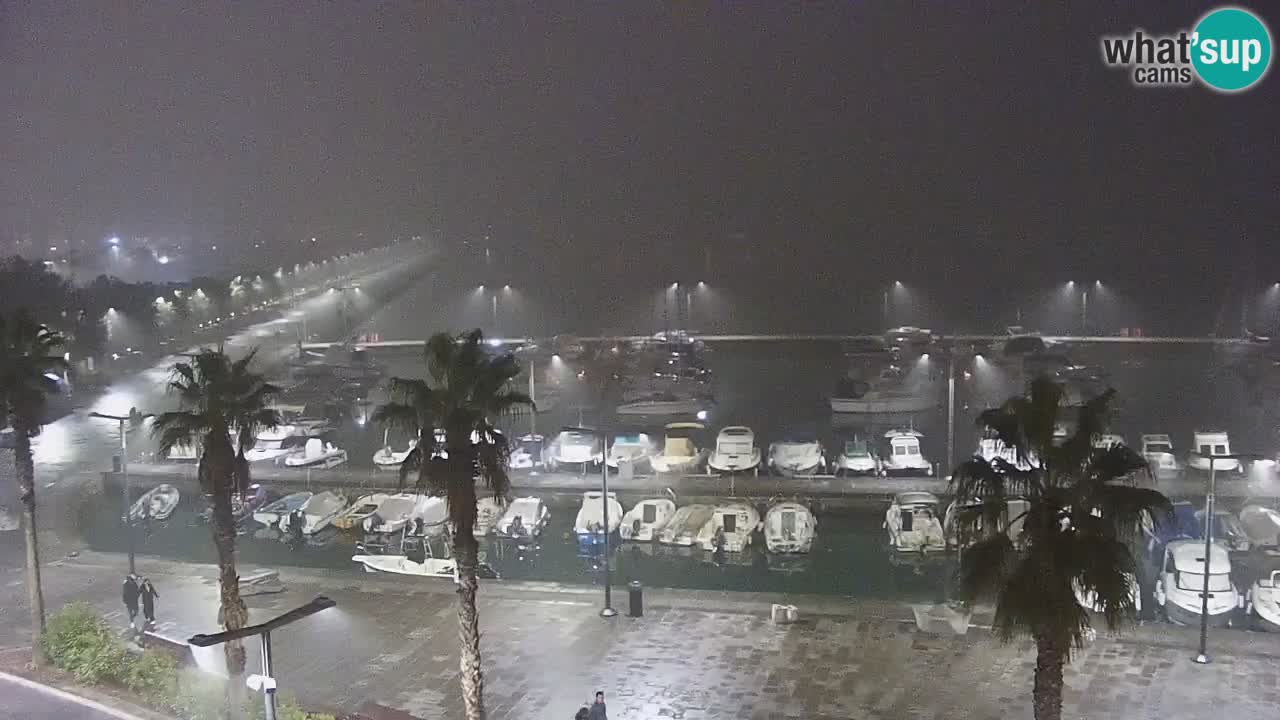 Webcam Capodistria – marina e lungo mare dall’Hotel Grand Koper