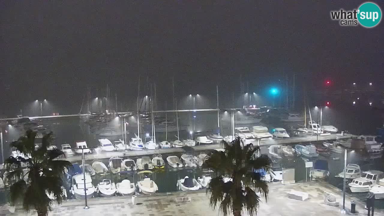Webcam Koper – Panorama de la marina et de la promenade depuis le Grand Hotel Koper