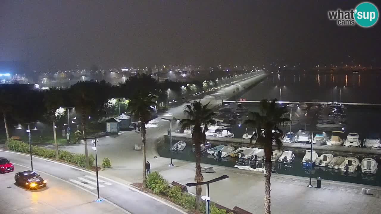 Web kamera Koper – marina i promenada – hotel Grand Koper