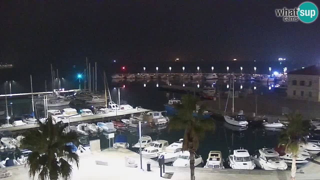 Webcam Koper – Panorama des Jachthafens und der Promenade vom Hotel Grand Koper