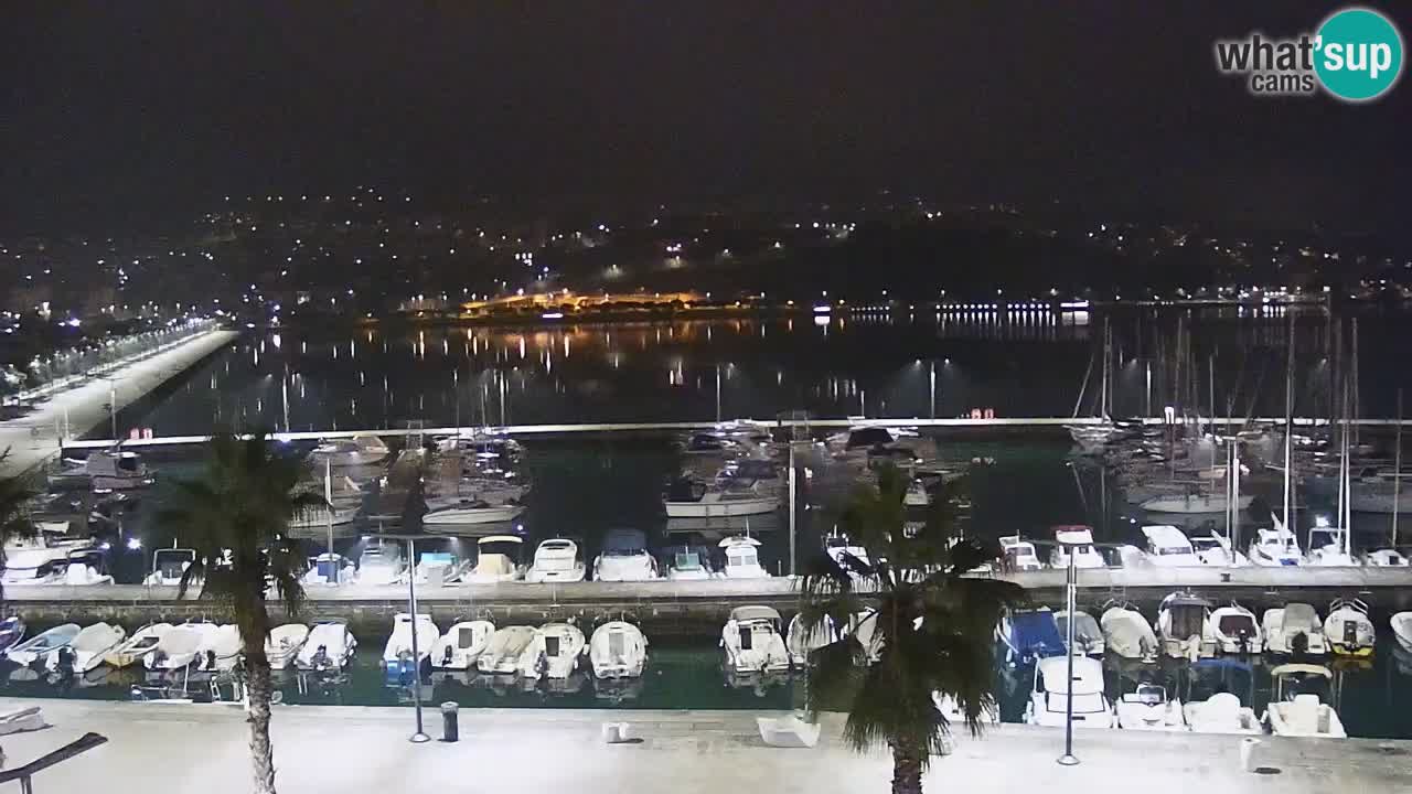Web kamera Koper – marina i promenada – hotel Grand Koper