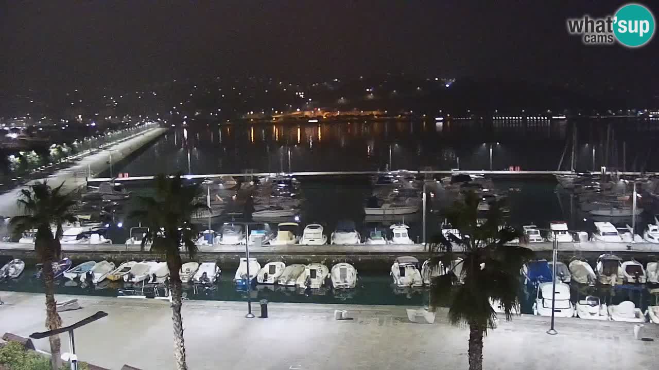 Web kamera Koper – marina i promenada – hotel Grand Koper