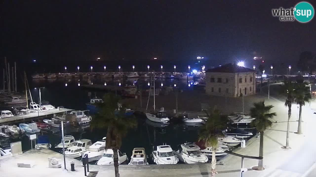 Webcam Koper – Panorama de la marina et de la promenade depuis le Grand Hotel Koper
