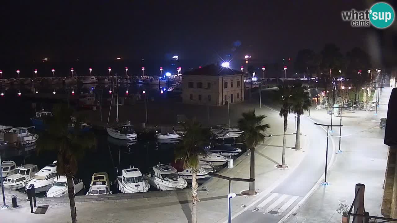 Webcam Capodistria – marina e lungo mare dall’Hotel Grand Koper