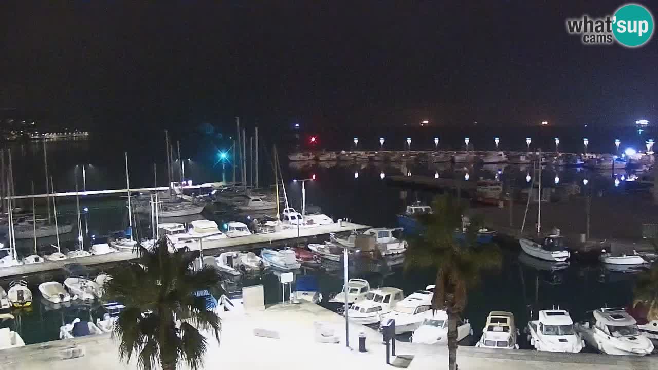 Camera en vivo Koper – puerto deportivo y paseo marítimo desde el Hotel Grand Koper